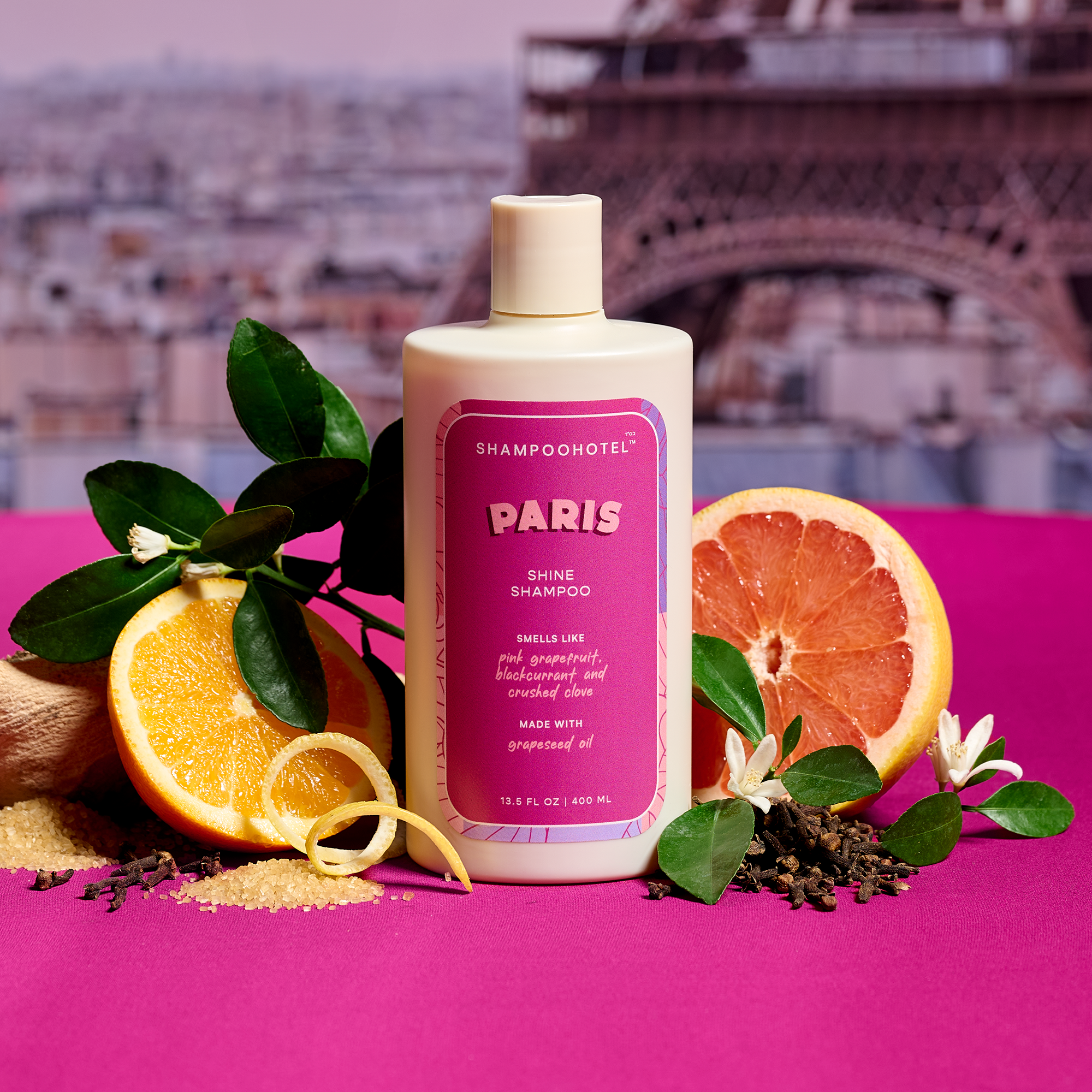 Paris shampoo bottle